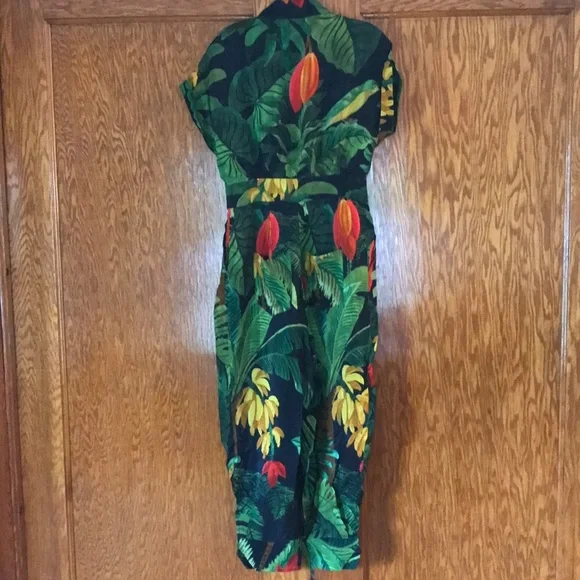 Farm Rio Cocoa Forest Jumpsuit Size S - Picture 12 of 16